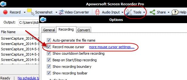 remove yellow area mouse cursor