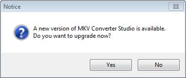 update MKV converter