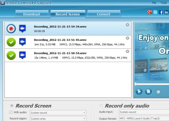 record screen as video